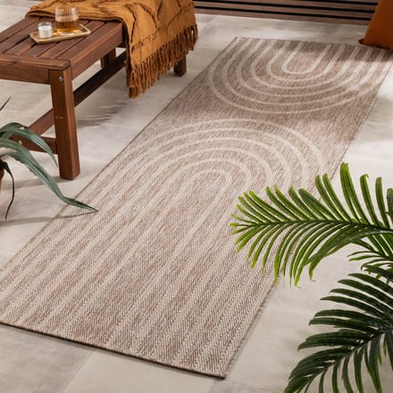FRAAI In- & Outdoor loper - Sierra Arches Beige/Creme - 80x250cm
