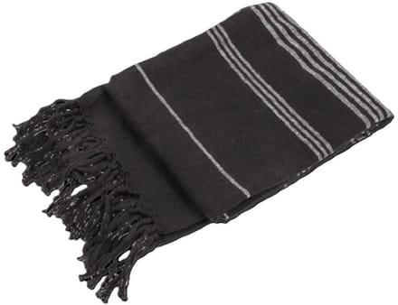 Hamamdoek - zwart wit - saunadoek - stranddoek - hammamdoek - 80 x 170 cm