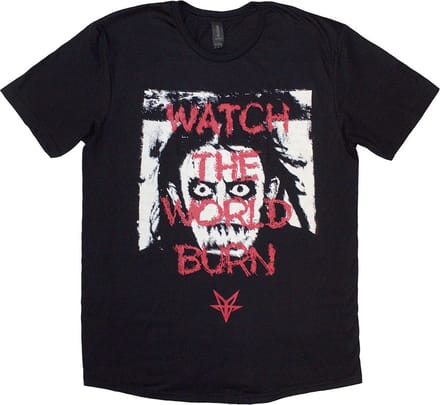 Falling In Reverse - World Burn Heren T-shirt - M - Zwart