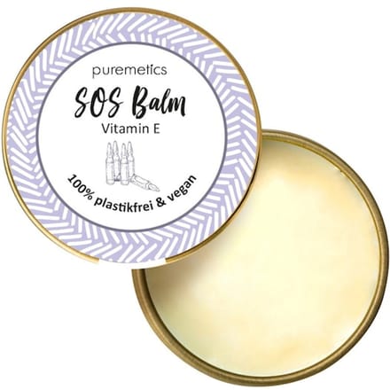 puremetics Lipverzorging SOS Balm Vitamin E Lippenbalsem Dames 10 ml