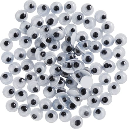VBS Wiebeloogjes om op te plakken "Rond", 4 mm 100 stuks