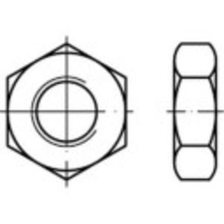 TOOLCRAFT 132321 Zeskantmoeren M10 DIN 936 Staal 100 stuk(s)