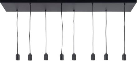 HighLight pendellamp Fantasy 8L - zwart