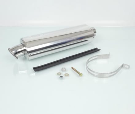 Slip-on ovale motorfiets demper viper onderzadel lengte 350mm