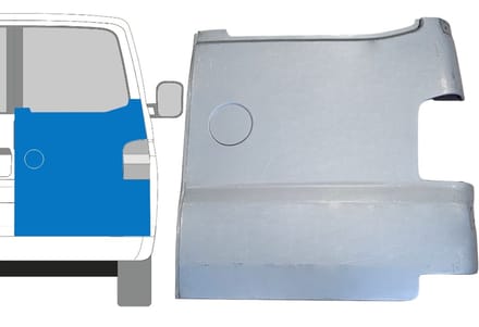 Reparatie plaatwerk achterste deuren voor Volkswagen Transporter T5 2003-2015