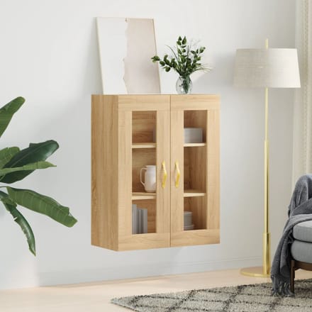 vidaXL - Wandkast - 69,5x34x90 - cm - sonoma - eikenkleurig