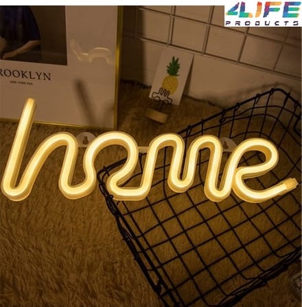 Decoratie lamp 'Home' - led verlichting - Led look - sfeerverlichting