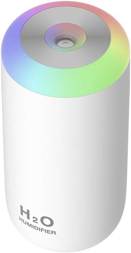 Draagbare Mini Luchtbevochtiger 350ml met LED Nachtlampje USB