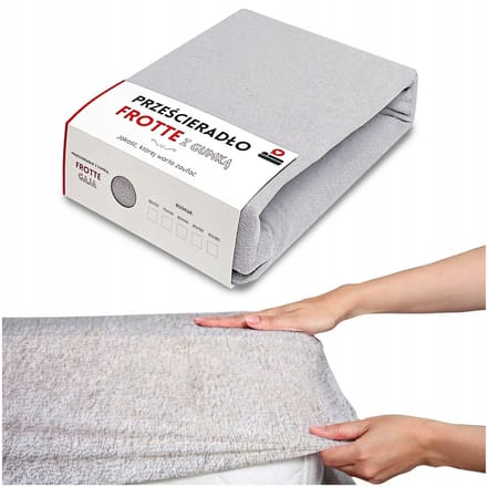 Fijne Frotte Hoeslaken 120x60 cm met Elastiek - Grijs