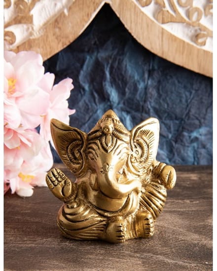 Ganesha antiek messing