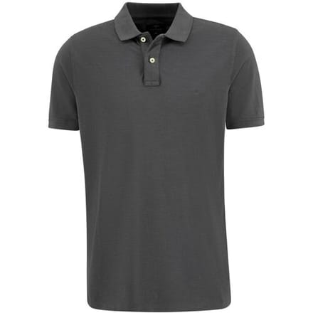 Fynch-Hatton Polo Garment Dyed Slubyarn Cotton Asphalt / male