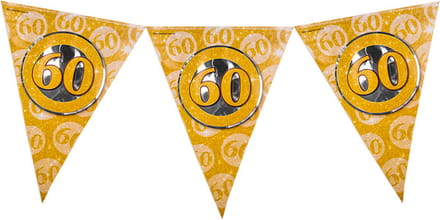 Party Flags foil - 60 jaar getrouwd
