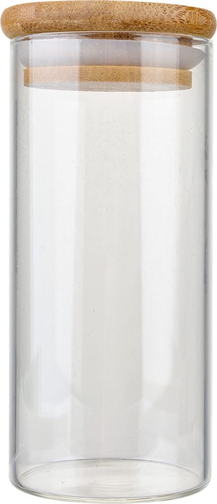 Clayre & Eef Voorraadpot Ø 5x13 cm Transparant Glas
