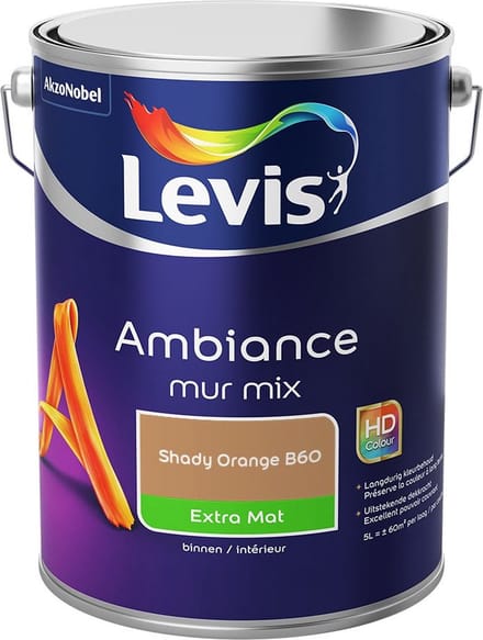 Levis - Ambiance Mur Extra Mat Mix - Shady Orange B60 - Mengverf - 5 L