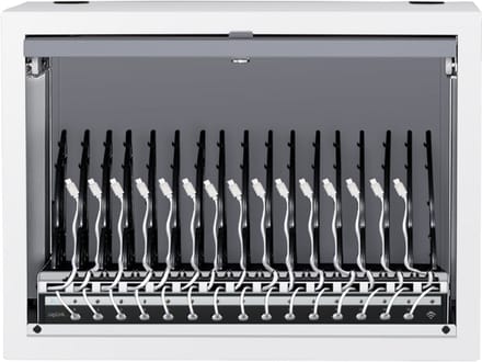 LogiLink oplaadkast voor USB-C apparaten, 15 oplaadplaatsen, grijs