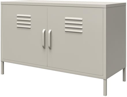 Bradford-Kast - 2-deurs - Taupe Metaal