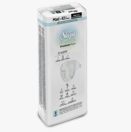 Sleepy Bio Natural Premium Plus Baby Luiers - 4 (7-14 Kg) - 42 Luiers