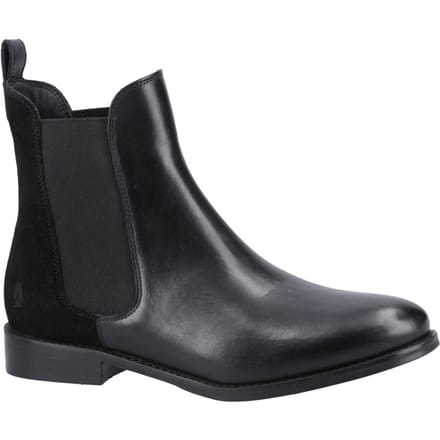 Hush Puppies Colette Suède Dames Zwart Laarzen
