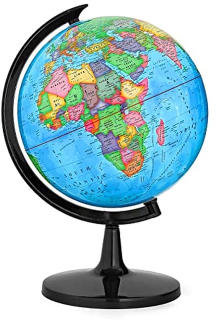 Educatieve Wereldbol 33CM - Ideaal voor Klaslokaal en Thuis