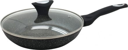 Klausberg 7041 -  koekenpan met deksel - Ø28 cm - Marmer coating - Alle warmtebronnen