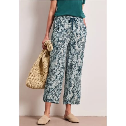 Broek met gedessineerde Wide Legs