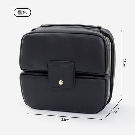 Opvouwbare PU Make-up Brush Organizer – Black