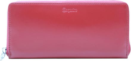 Esquire Portemonnee New Silk Wallet Red Donkerrood