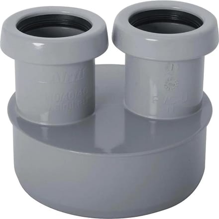 Afvoer Verloopstuk PVC 110 mm naar 40 mm voor HT en KG Buis