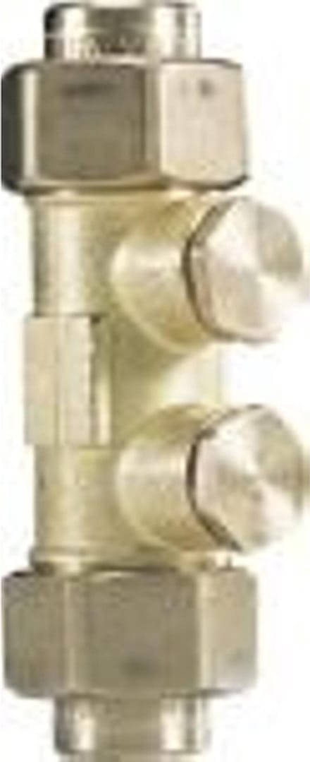 Watts Serie ea keerklep 1/2 buxbi.met aftapgelegenheid 1 4 chr.