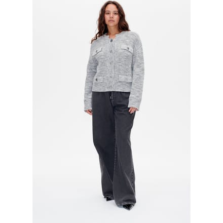 Baum und Pferdgarten Cat Cardigan Silvergrey Melange Größe: S | Pullover Outlet | Damen | Grau