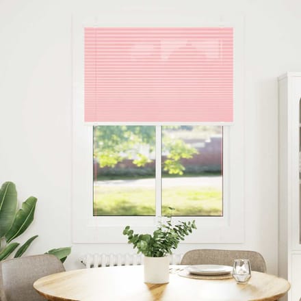 vidaXL - Plissé - rolgordijn - 85x100 - cm - stofbreedte - 84,4 - cm - polyester - roze