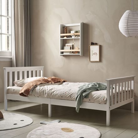Petite Amélie Peuterbed Milo – 200x90 cm – Wit – Massief Hout – Inclusief Lattenbodem