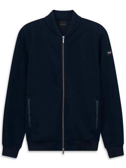 Sweatvest Modern Fit Van Bugatti blauw