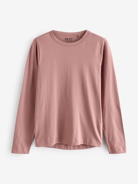 Next - Dames - T-shirt met lange mouwen en ronde hals - Roze