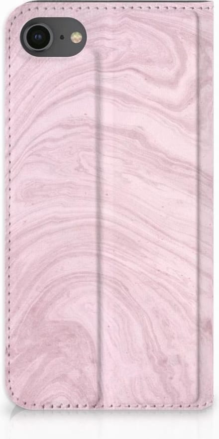iPhone 7 | 8 | SE (2020) | SE (2022) Standcase Marble Pink - Origineel Cadeau Vriendin