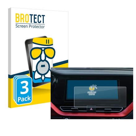 BROTECT - Screenprotector voor Kia E-Niro 2020 Infotainment System - Folie Beschermfolie Beschermglas matte 3 Stuks
