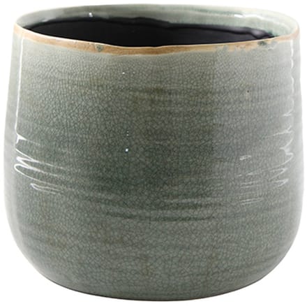 Ter Steege Bloempot Craquelé Mint-Groen D 26 cm H 21 cm