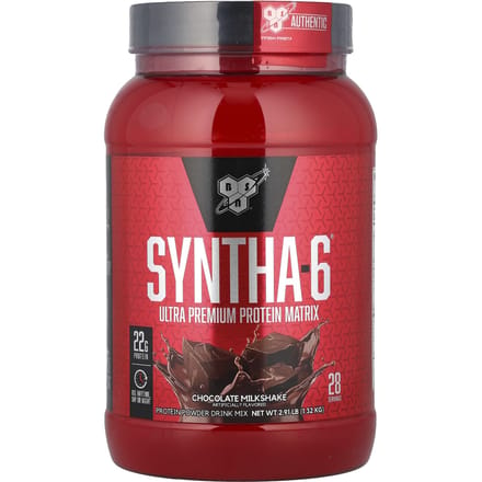 BSN, Syntha-6, Mélange de boisson en poudre protéinée, Milk-shake au chocolat, 2,91 lb (1,32kg)