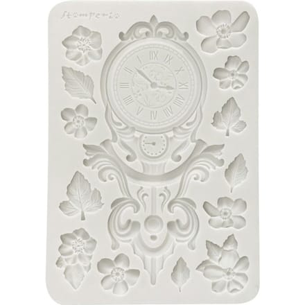 Silicon vorm A5 "Gardens of Time", Clock and Flowers