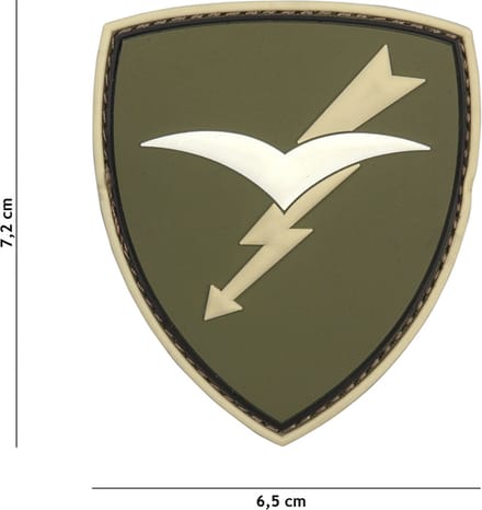 101 Inc Embleem 3D Pvc Paratroopers Brigade Folgore Groen 20063