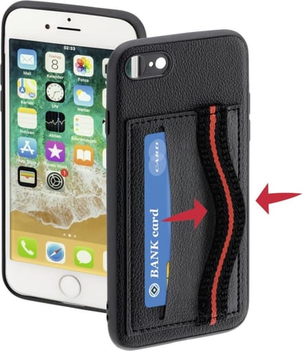 Hama Cover "Red Sensation No. 4" voor Apple iPhone/7/8, zwart/rood