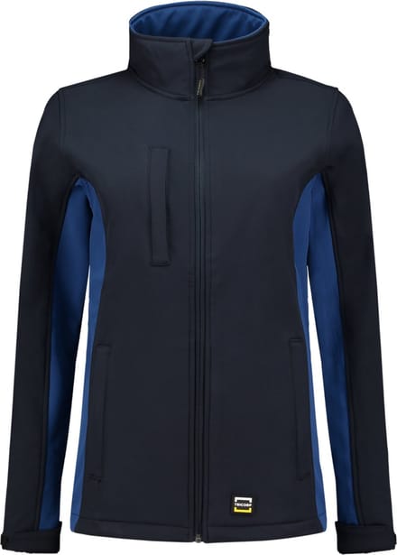 Tricorp 402008 Softshell Bicolor Dames - Marineblauw/Koningsblauw - 3XL