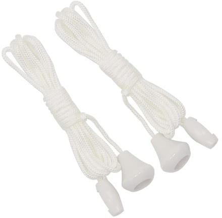 Dailygoods - 2 Stuks Nylon Trekkoord voor Plafondschakelaar 1,5 Meter