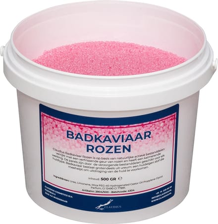 Badkaviaar Rozen - 500 gram - bad parels voor in bad