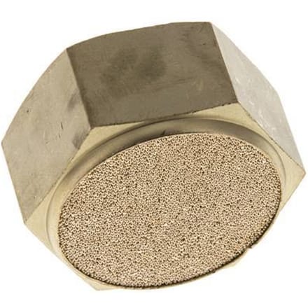 G1'' Gesinterd Brons Compact Binnendraad Pneumatische Geluiddemper