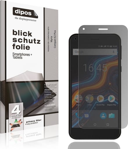 dipos – Matte Privacy Screenprotector geschikt voor Myria Compact E2 Plus | Anti-Spy Beschermfolie