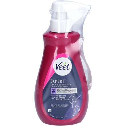 Veet Expert Ontharingscrème - Gevoelige Huid - 400ml - Pijnloos