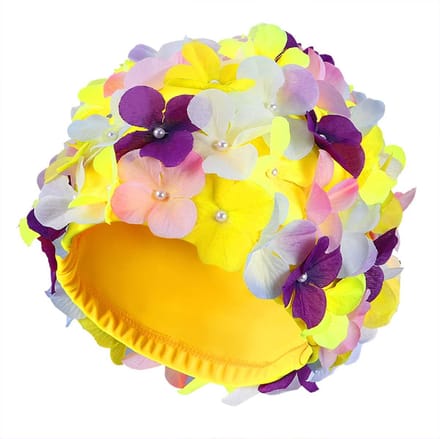Winkrs | Diverse kleuren bloemetjes badmuts | Douche accessoire, haarbedekking, douchecap, zwemmen