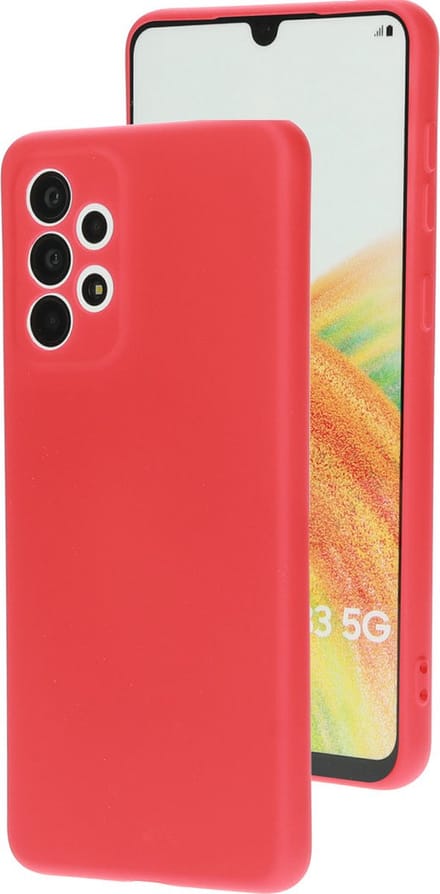 Mobiparts hoesje geschikt voor de Samsung Galaxy A33 5G - Siliconen - Rood