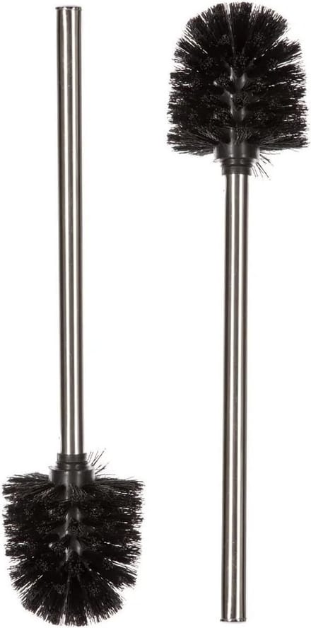 WC-/toiletborstel - 2x stuks - RVS - 35 cm